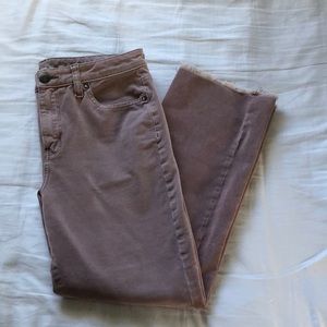 AE high rise crop flare corduroy pants